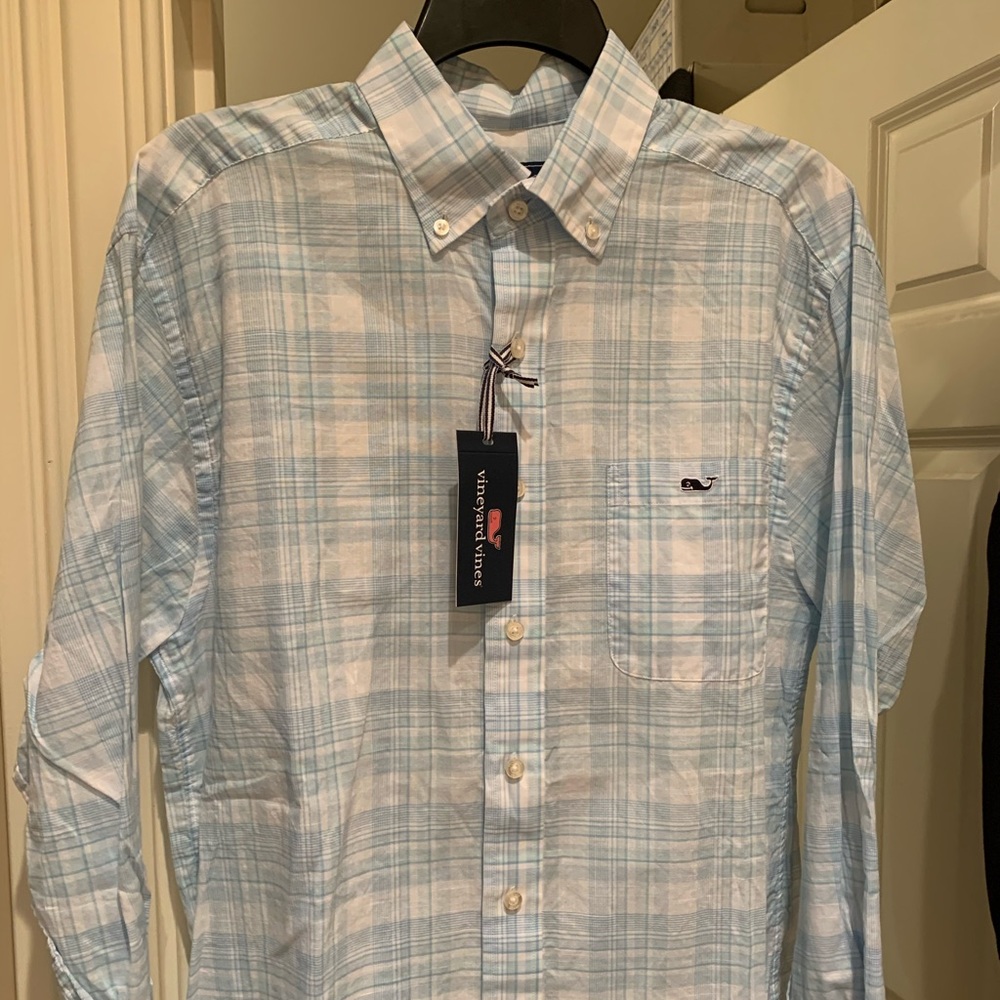 NWT Vineyard Vines Whale linen shirt (Men’s M)